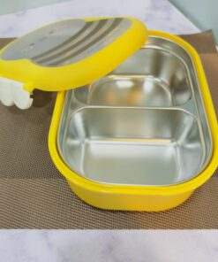 لانچ باکس و ظرف غذای استیل طرح زنبور کد 1920