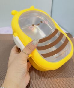 لانچ باکس و ظرف غذای استیل طرح زنبور کد 1920