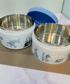 لانچ باکس و ظرف غذای دو طبقه دسته دار کد 1918