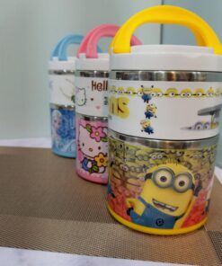 لانچ باکس و ظرف غذای کودک دو طبقه کد 1916