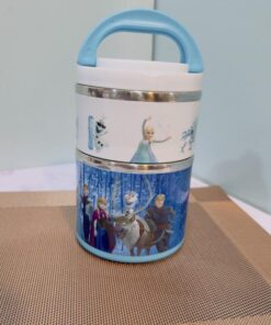لانچ باکس و ظرف غذای کودک دو طبقه کد 1916
