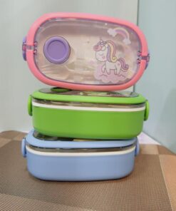 لانچ باکس و ظرف غذای مخزن استیل فانتزی کد 1917