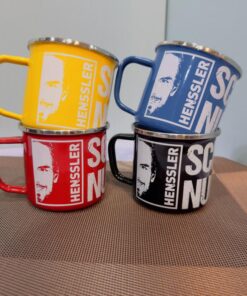 ماگ لعابی طرح چهره HENS کد 1919