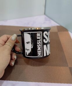 ماگ لعابی طرح چهره HENS کد 1919