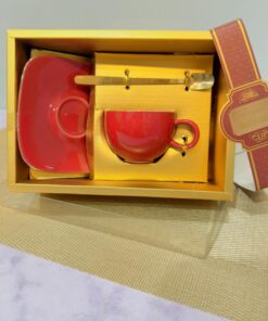 ست فنجان و نلعبکی باکس کادویی طرح گرد کد 1931