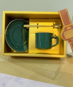 ست فنجان و نلعبکی باکس کادویی رنگی کد 1932