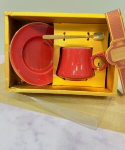 ست فنجان و نلعبکی طرح کوزه ای باکس کادویی کد 1933