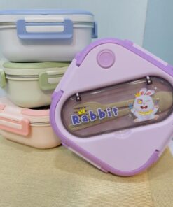 لانچ باکس سه خانه مخزن استیل فانتزی کد 1935