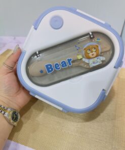 لانچ باکس سه خانه مخزن استیل فانتزی کد 1935