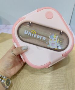 لانچ باکس سه خانه مخزن استیل فانتزی کد 1935