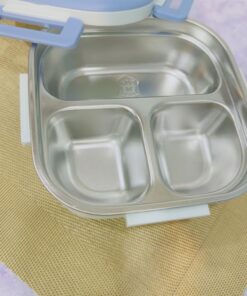 لانچ باکس سه خانه مخزن استیل فانتزی کد 1935