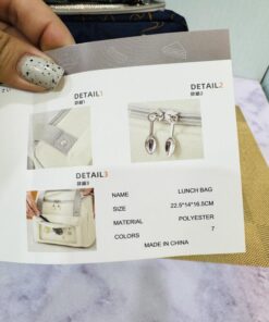 لانچ بگ و ساک غذا طرح دار زیپی کد 1939