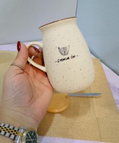 ماگ سرامیکی طرح گربه خنگول کد 1963