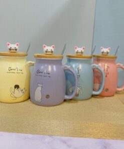 ماگ گربه GOOD TIME رنگی کد 1965