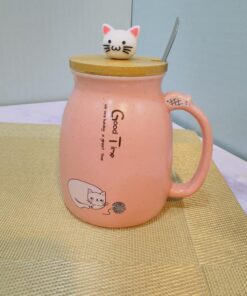 ماگ گربه GOOD TIME رنگی کد 1965