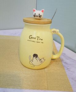 ماگ گربه GOOD TIME رنگی کد 1965