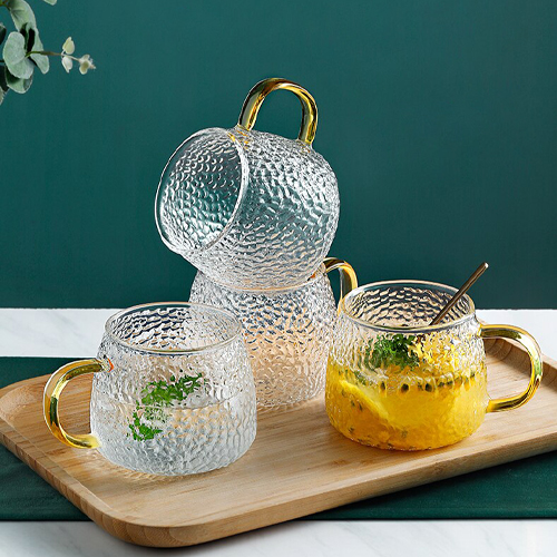 ماگ پیرکس دسته طلایی