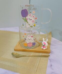 ماگ پیرکس زیر چوبی دار خرگوش کد 1972