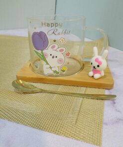 ماگ پیرکس زیر چوبی دار خرگوش کد 1972