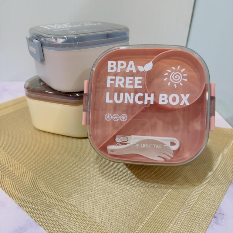 لانچ باکس و ظرف غذا دو تیکه در شفاف کد 1974