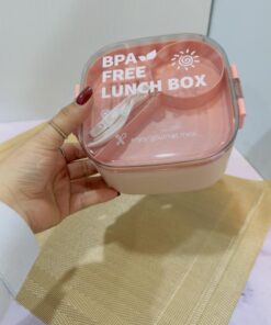 لانچ باکس و ظرف غذا دو تیکه در شفاف کد 1974