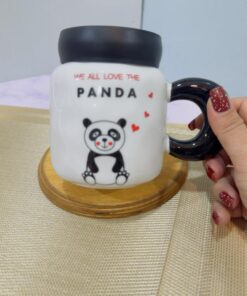 ماگ درپیچی پاندا قلبی کد 1979