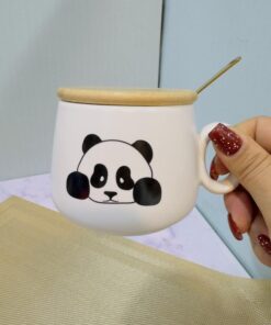 ماگ در چوبی طرح قلبی فانتزی کد 1985