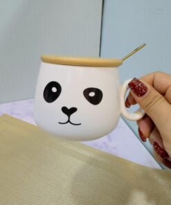 ماگ در چوبی طرح قلبی فانتزی کد 1985