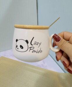 ماگ در چوبی طرح قلبی فانتزی کد 1985