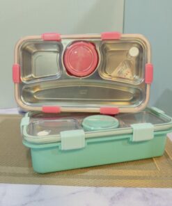 لانچ باکس و ظرف غذا داخل استیل چند قسمتی کد 1992