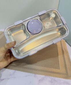 لانچ باکس و ظرف غذا داخل استیل چند قسمتی کد 1992