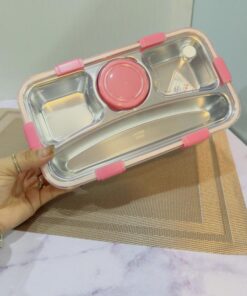 لانچ باکس و ظرف غذا داخل استیل چند قسمتی کد 1992