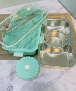 لانچ باکس داخل استیل چند قسمتی قفل دار کد 1993