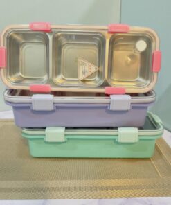 ظرف غذا سه قسمتی استیل کد 1994