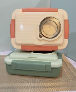 ظرف غذا دو طبقه استیل FOOD کد 1995