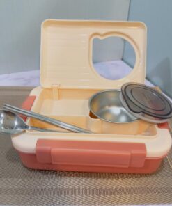 ظرف غذا دو طبقه استیل FOOD کد 1995