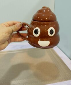 ماگ طرح برجسته پو در دار قهوه ای کد 2014