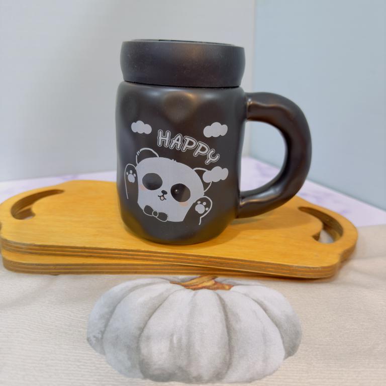 ست ماگ پاندا درپیچی آینه دار کد 2019