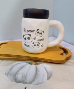 ست ماگ پاندا درپیچی آینه دار کد 2019