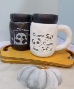 ست ماگ پاندا درپیچی آینه دار کد 2019