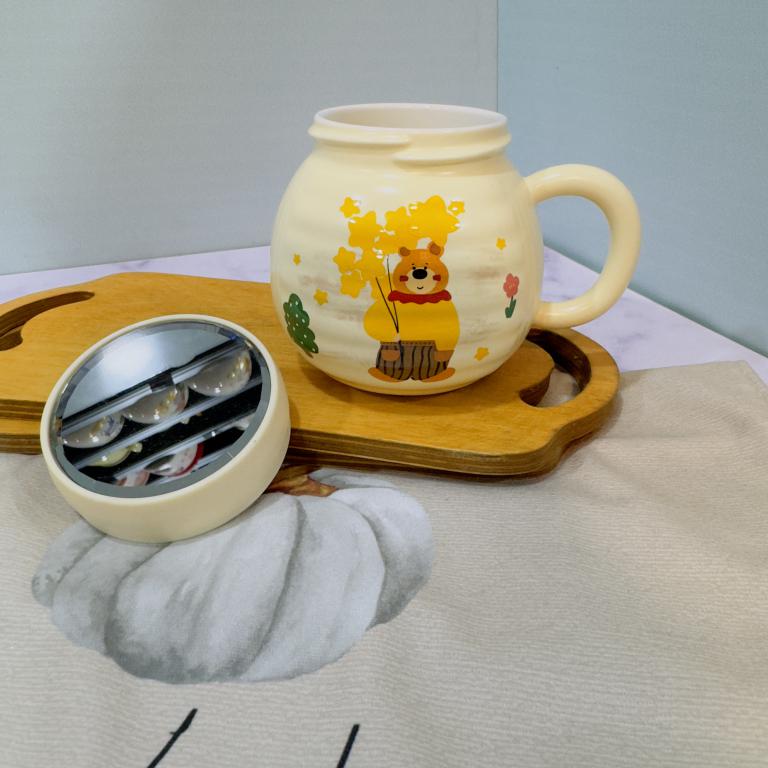 ماگ درپیچی کندویی خرس مهربون کد 2024