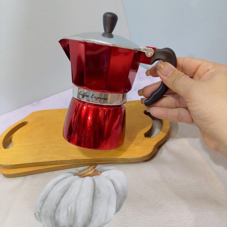 موکاپات قهوه جوش روگازی سه کاپ رنگی کد 2027