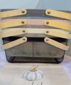 سبد ایکیا فلزی بزرگ دسته دار رنگی کد 2029