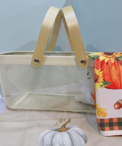 سبد ایکیا فلزی بزرگ دسته دار رنگی کد 2029