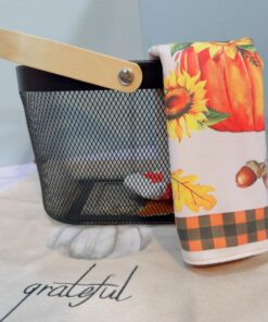 سبد طرح ایکیا فلزی دسته دار رنگی مربع کد 2030