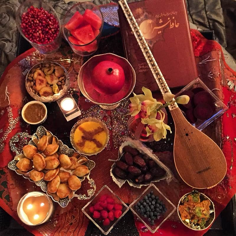 ایده چیدمان سفره شب یلدا
