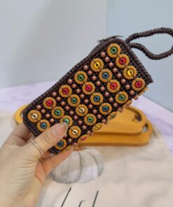 کیف مهره دار نارگیلی دو طرح کد 2036