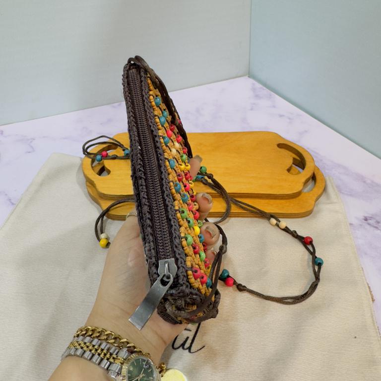 کیف مهره دار نارگیلی دو طرح کد 2036