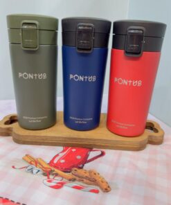 تراول ماگ درقفلی 380 میل رنگی مات کد 2041