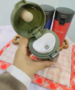 تراول ماگ درقفلی 380 میل رنگی مات کد 2041